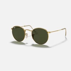 Ray Ban Lennon round sunglasses with case and polishing cloth